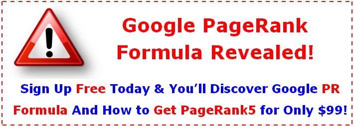 Google PageRank Formula Revealed!