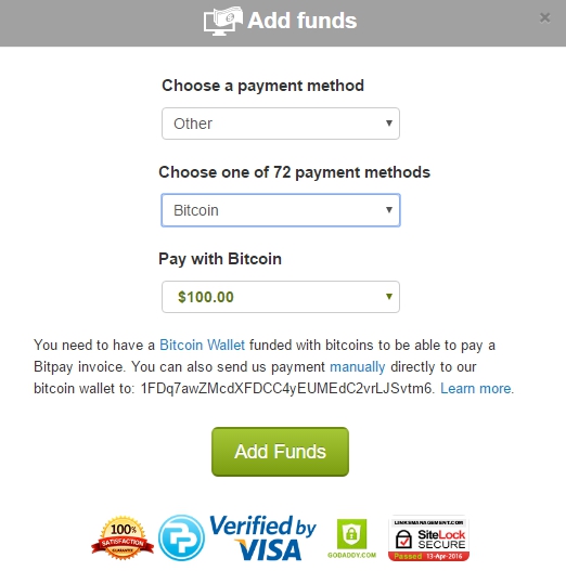 Pay with Bitcoin