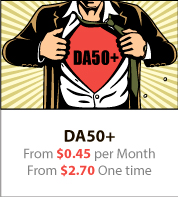 DA50+ From $0.45 per Month From $2.70 One time