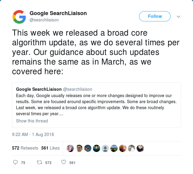 Google Core Algorithm