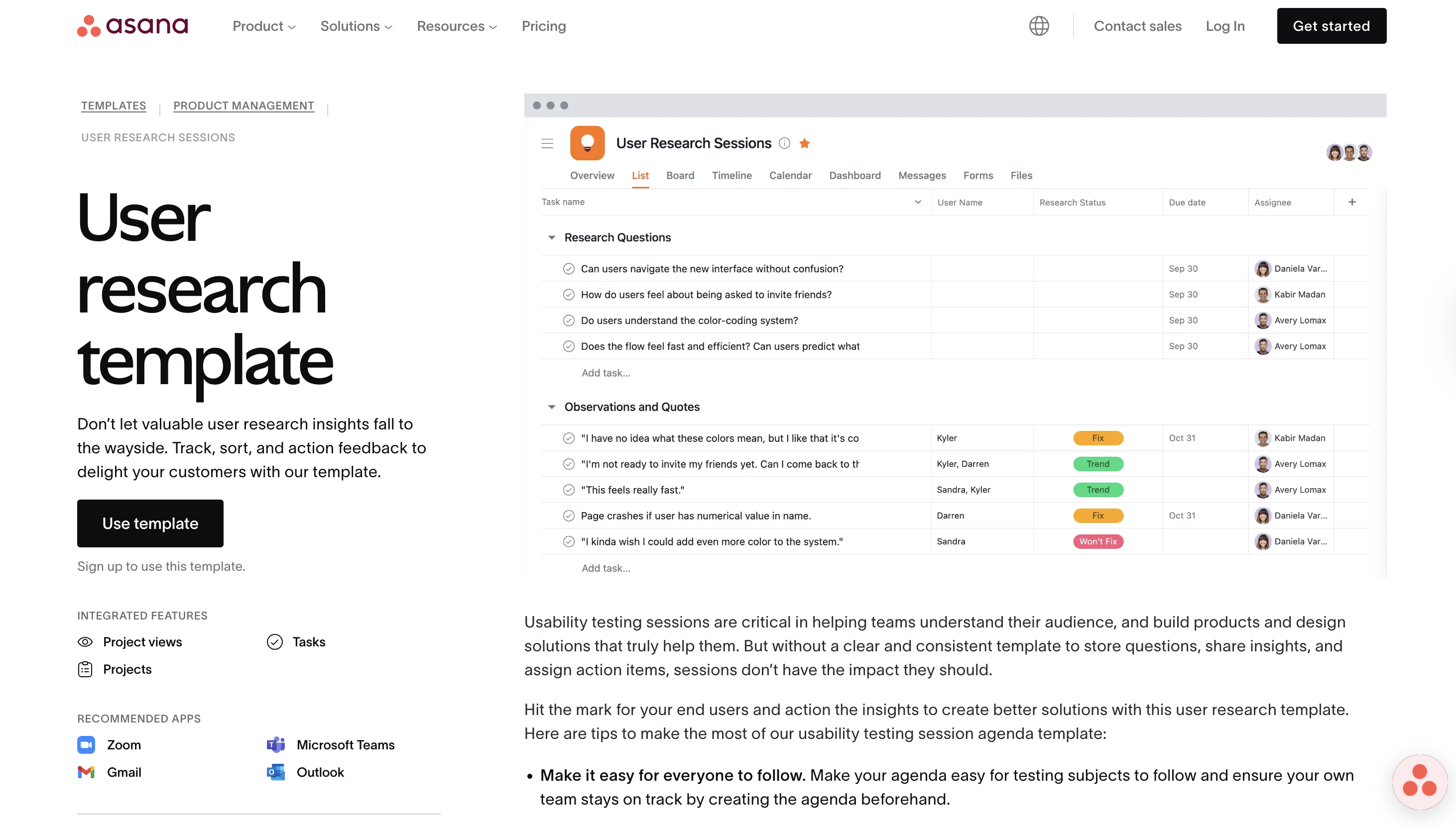 product marketing templates