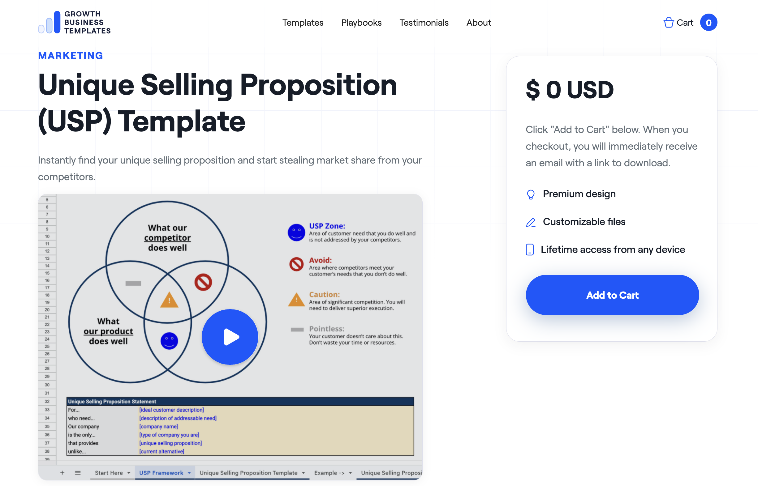 product marketing templates