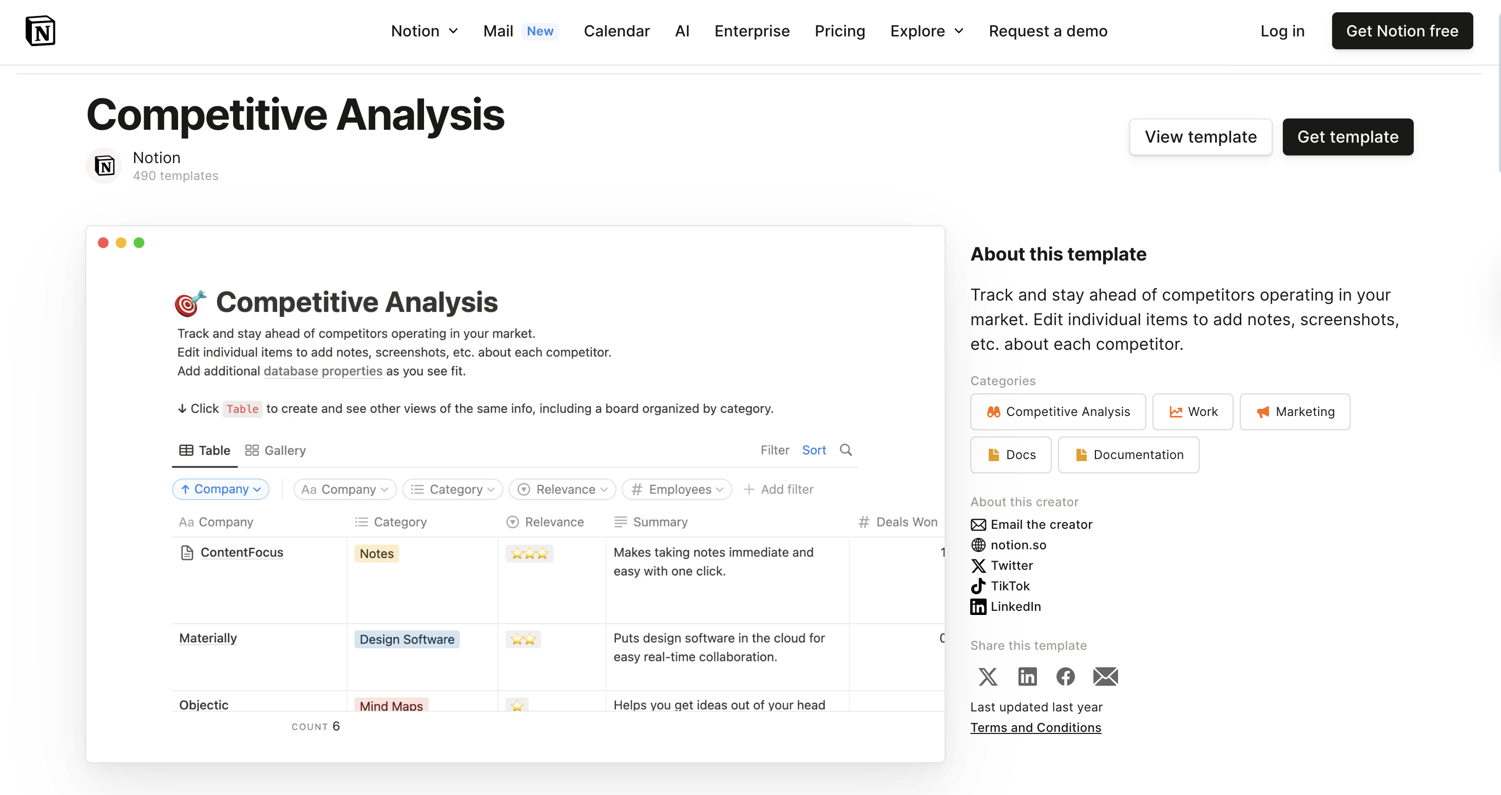 product marketing templates