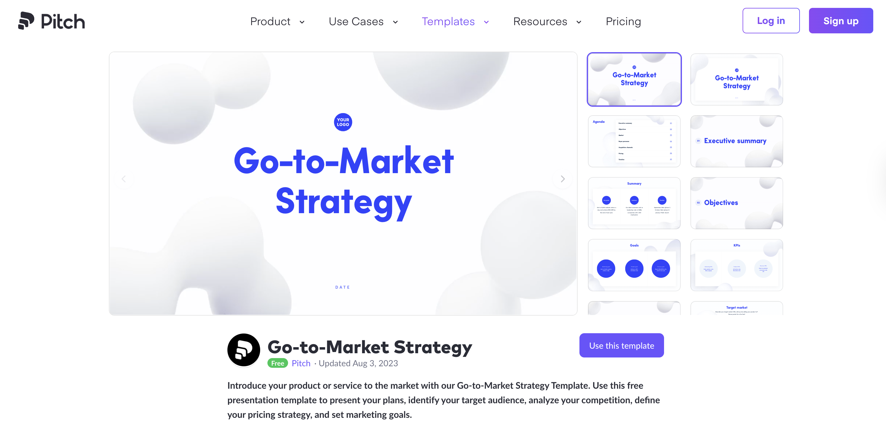 product marketing templates