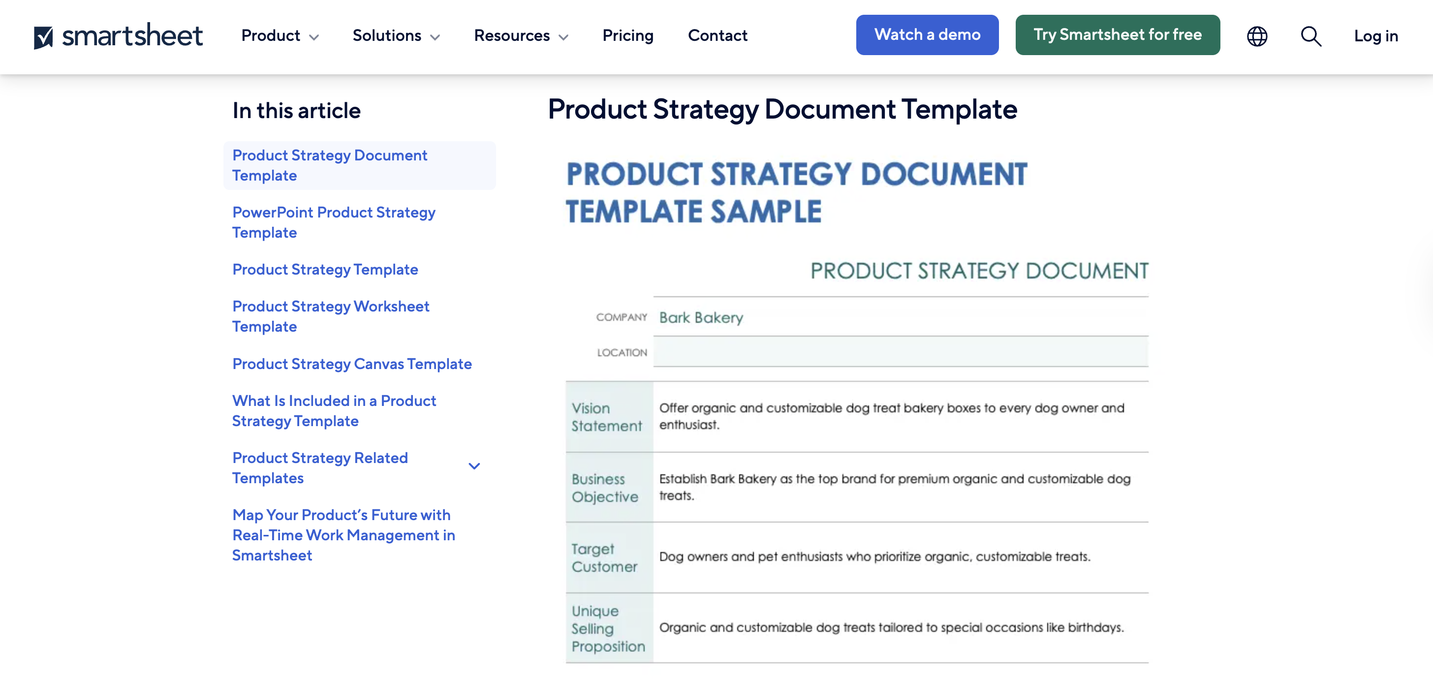 product marketing templates
