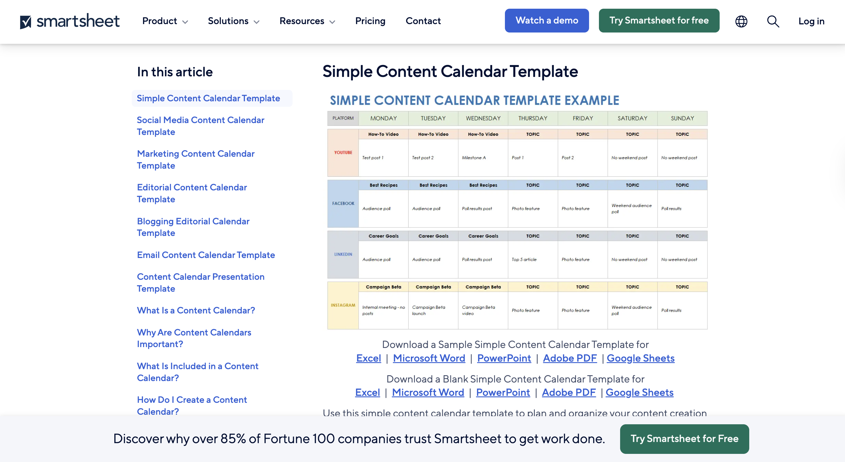 product marketing templates