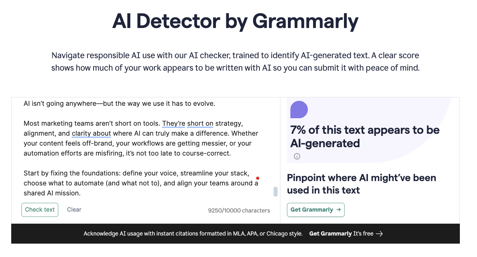 What Do AI Detectors Look For