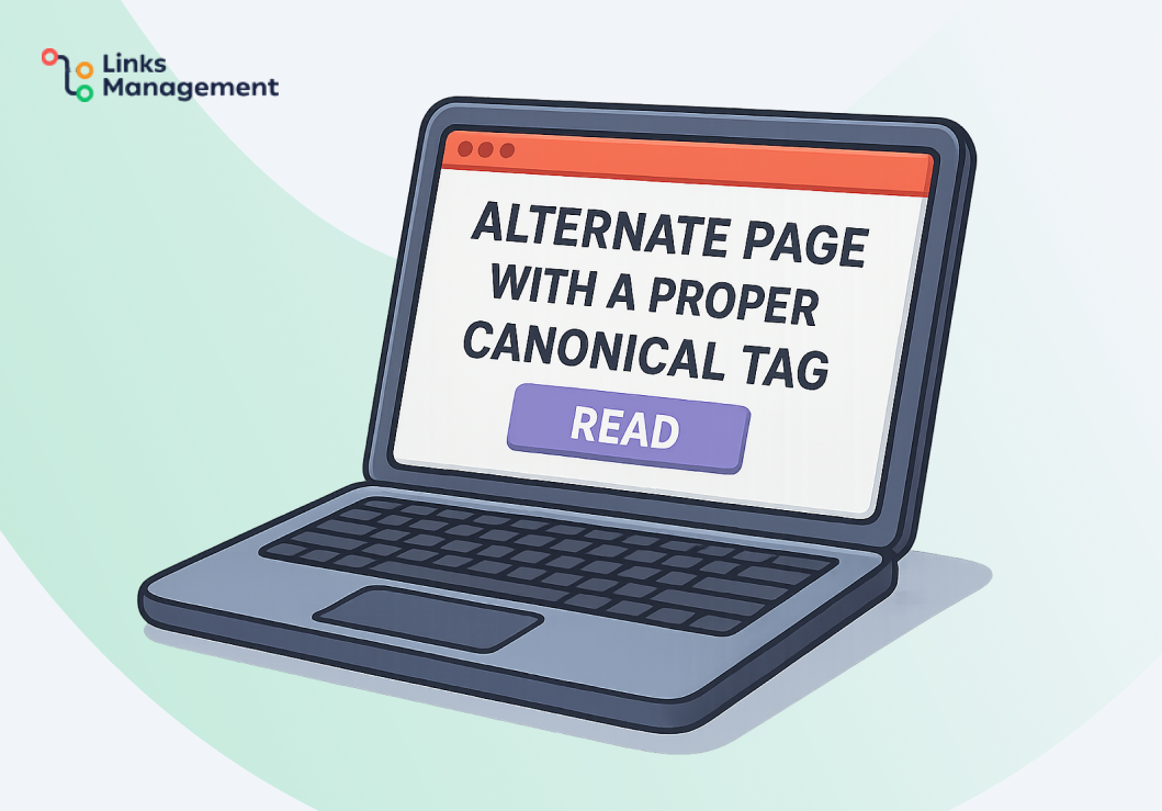 Alternate Page With Proper Canonical Tag