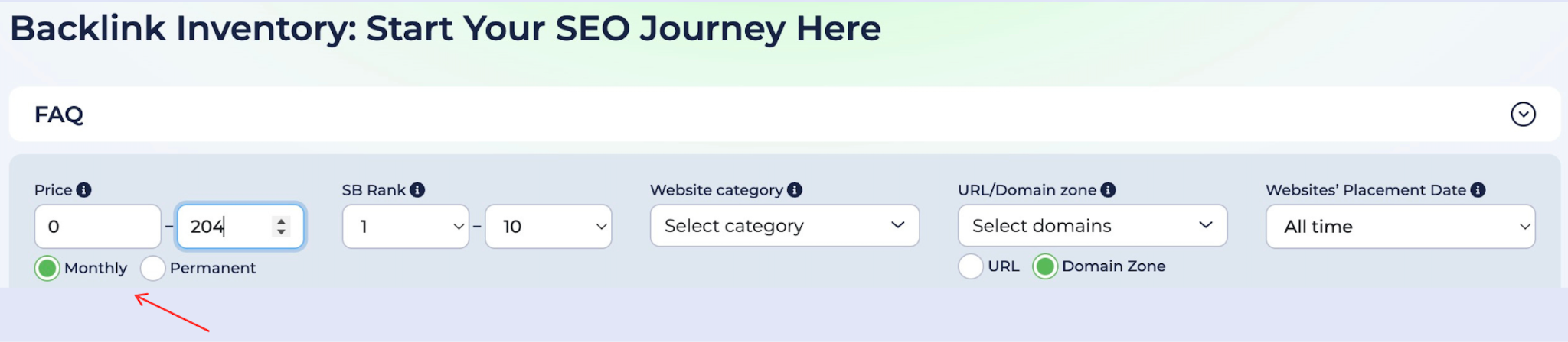Backlink Inventory